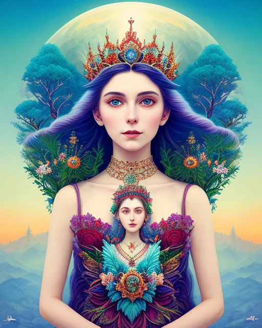 Methodological Digital Artwork1.3 Of Forest Queen, Slavic Tr...