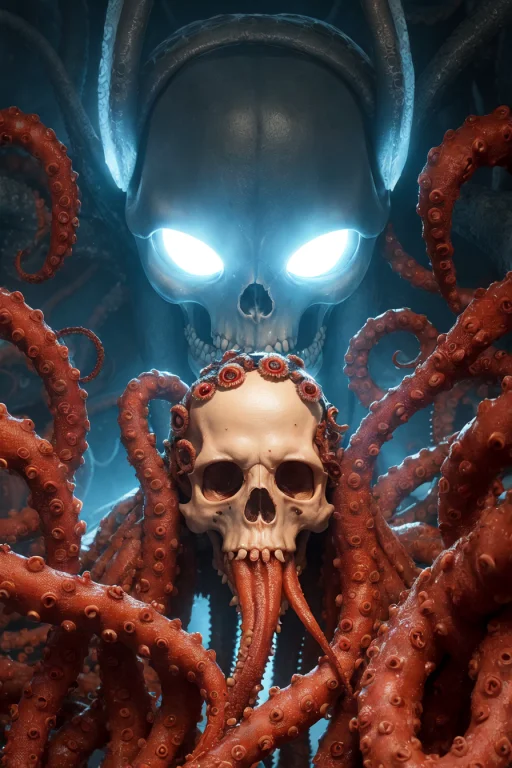 Best Quality, Masterpiece, A Monster,human Head, Octopus Ten...