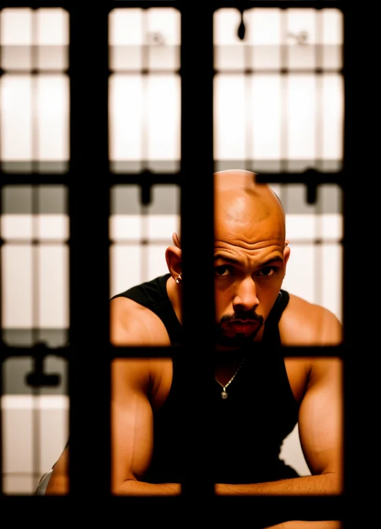 Raw Photo, 1man, Photo Of Andtat, Prison, Scrawny, Thin, Unh...