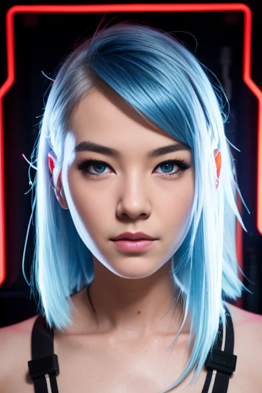 Snthwve Style, Bldrnrst1.1, Sfw, Raw Photo, A Cyborg Woman W...