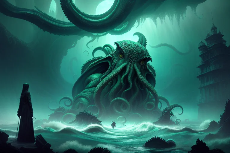 The Ancient Cthulhu In The Ocean1.3. Monster. Ancient Atmosp...