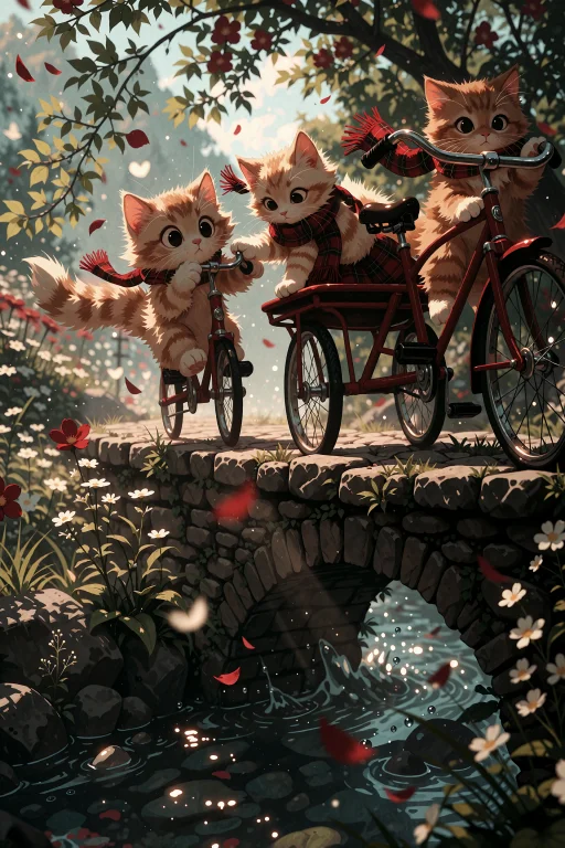 In A Whimsical Digital Painting With A Soft Cinematic Glow,...