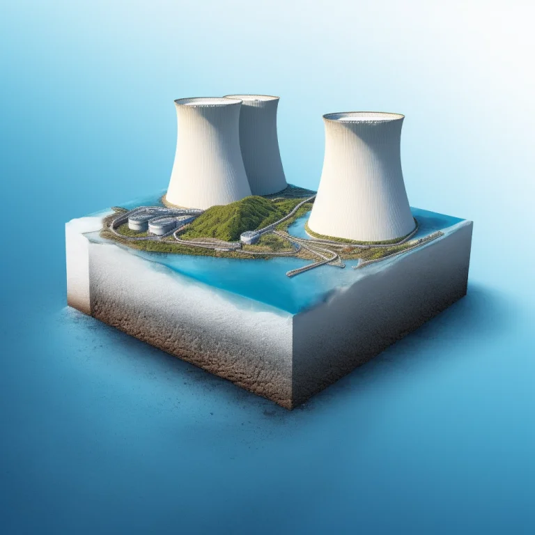 An Isometric Microworld Of A Nuclear Power Plant-, Realistic...