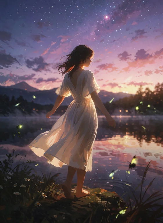 A Breathtaking, Painterly Digital Artwork Of A Young Woman S...