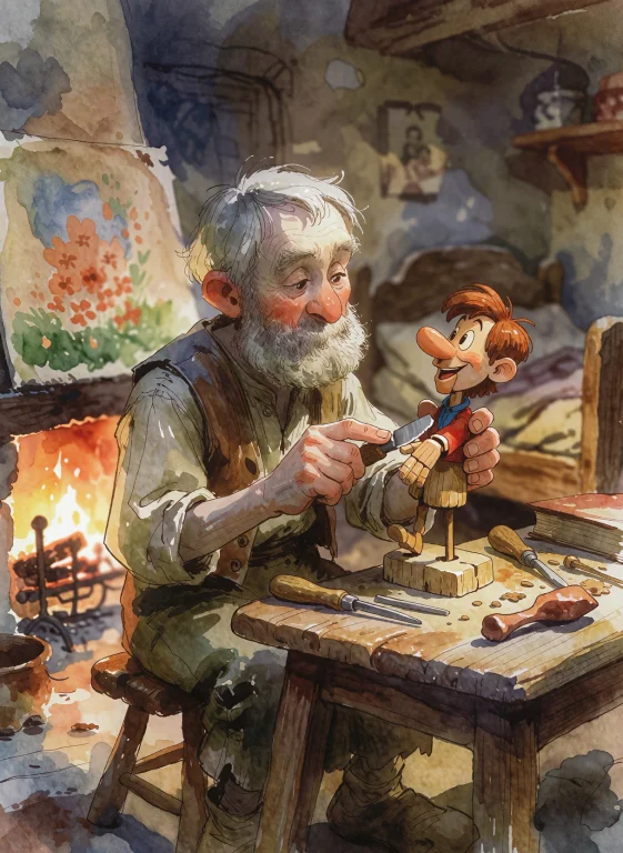 A Detailed Book Illustration In A Classic Childrens Book Sty...