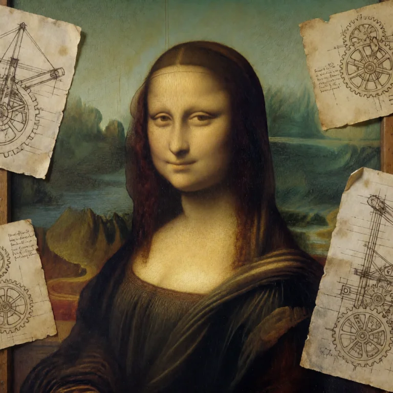 Medium Close-up Portrait Of The Mona Lisa, Three-quarter Vie...
