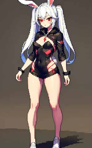 Masterpiece, Best Quality, Detailed, 1 Gril,full Body,red Ey... — Stable Diffusion AI Prompt: ((masterpiece)), (best quality), (detailed), 1 gril,full body,red eyes,rabbit ea...