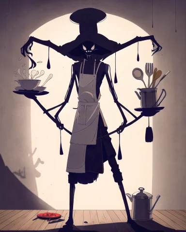 Ayejaymakeart , Man Holding A Cooking Pan, Wearing A Chefs O... — Stable Diffusion AI Prompt: ayejaymakeart , man holding a cooking pan, wearing a chef's outfit, chef's hat,...