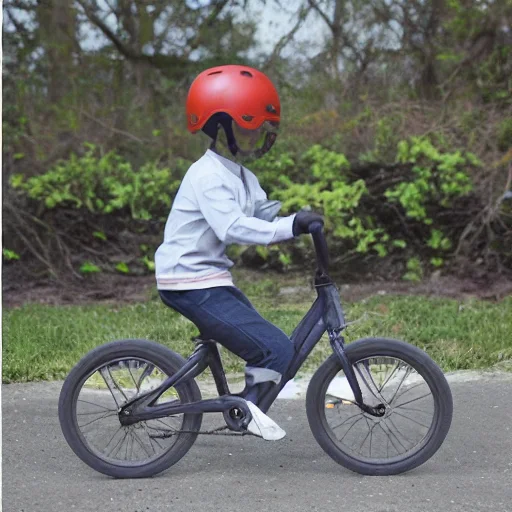Kid Riding A Bicycle