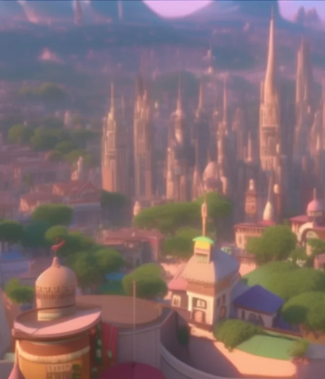 A View Of A City Split In Many Biomes, Zootopiav4