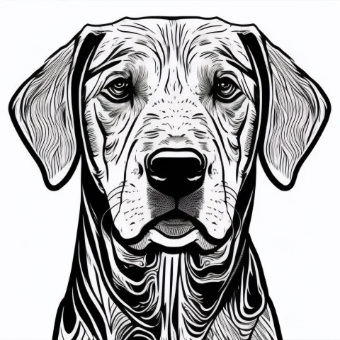 Labrador Colr001, Intricate, Thin Lines, Simple, White Backg... — Stable Diffusion AI Prompt: ((labrador COLR_001)), intricate, thin lines, simple, (white background)