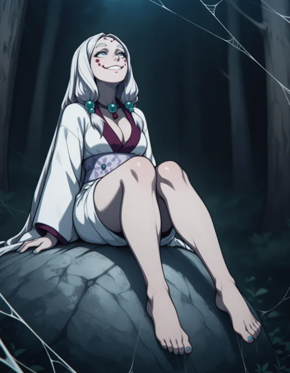 Cartoon, Anime, Solo, Woman, Demonmotherdg Long Hair, White...