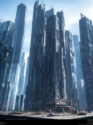 A Photo Of Cyberpunk Structure, Photo Realistic — Stable Diffusion AI Prompt: a photo of cyberpunk structure, photo realistic