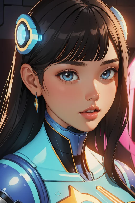1girl, Lorapossum20.8, Beefy Traditional Female Android1.1 ,...
