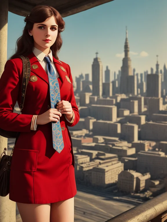 Photo Of A Woman, Ussr Girl Style Steampunk Ussr Girl Sty...