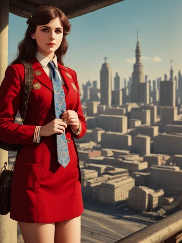 Photo Of A Woman, Ussr Girl Style Steampunk Ussr Girl Sty... — Stable Diffusion AI Prompt: photo of a woman, [ USSR girl style | steampunk | USSR girl style ], [steampunk...