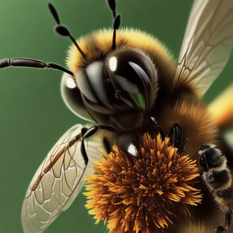 An Adorable Baby Bee With Big Eyes And Soft Fur. Beeez . Rim...