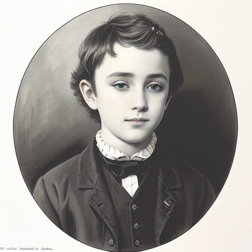 Loramonographv10.5 A Detailed Drawing Of A Irish Boy, Portra...