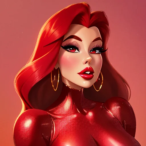 Jessica Rabbit From Disney, Disney Artwork, Upper Body Close...
