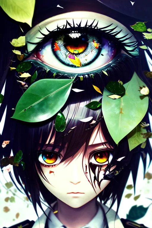 Wallpaper, A Little Killer Girl In Ragged Torn School Unifor...