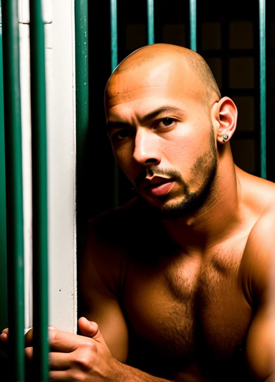 Raw Photo, 1man, Photo Of Andtat, In Prison, Scrawny, Thin,...