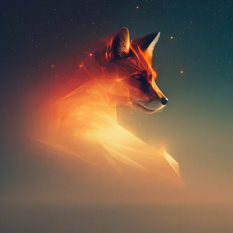 Fox Head,fire And Stars,dblx, Lens Flare, Volumetric Lightin... — Stable Diffusion AI Prompt: fox head,fire and stars,dblx, lens flare, volumetric lighting, hasselblad, extre...