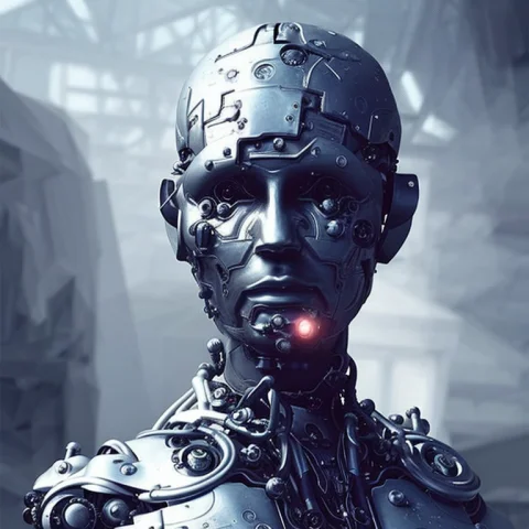 Cyborgdiffusion A Fancy Portrait Of A Cyborg By Greg Rutkows... — Stable Diffusion AI Prompt: Cyborgdiffusion A fancy portrait of a cyborg by greg rutkowski, sung choi, mitch...