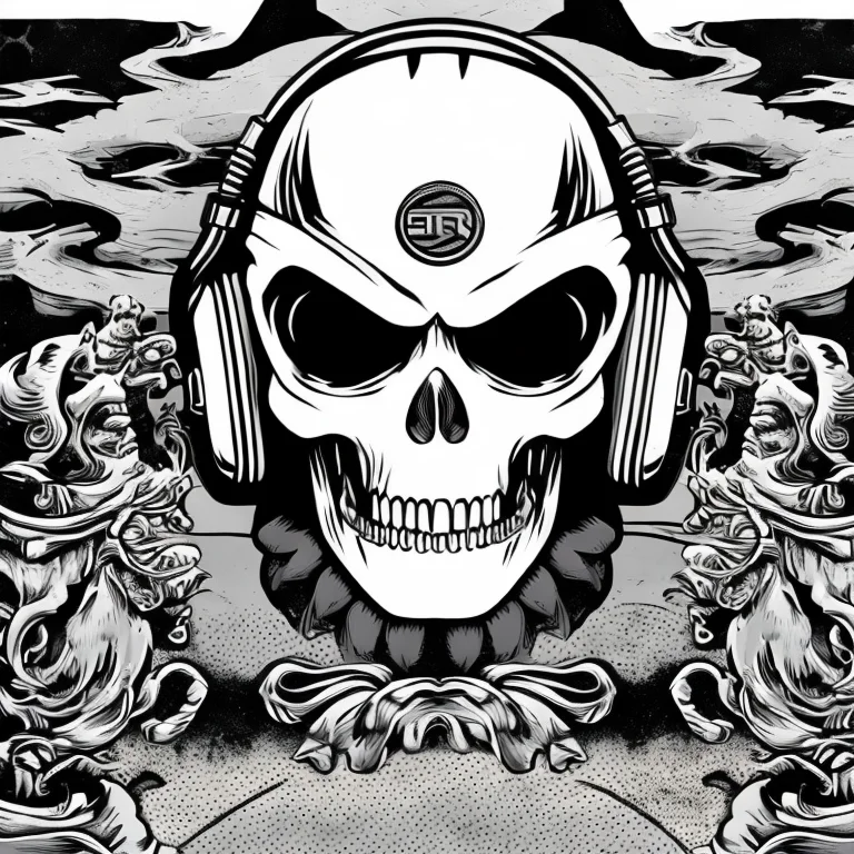 Gray Alien Head, Ultra Detailed, Detailed Face, Headphones,...