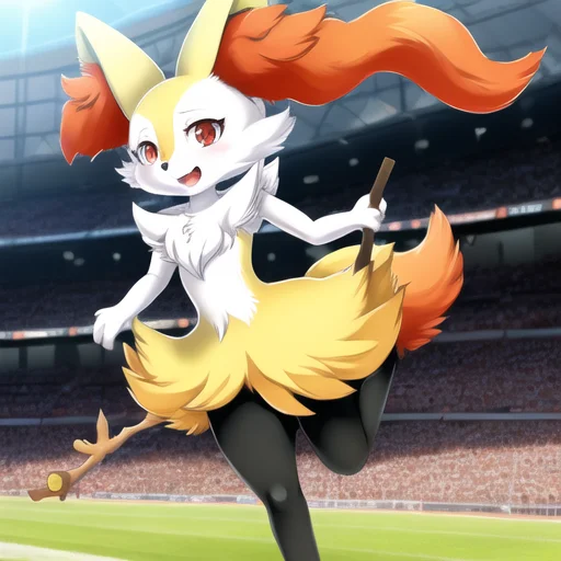 Anime, 1girl, Masterpiece, Best Quality, Braixen, Pokemon, Y...