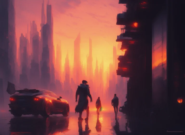 Danmumfordstyle, City Background, Sunset, Neuromancer, Henry...