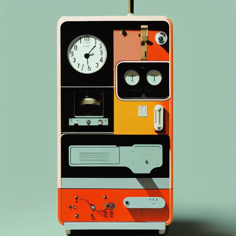 A Surreal Time Machine Designed By Dieter Rams. Product Ad R...