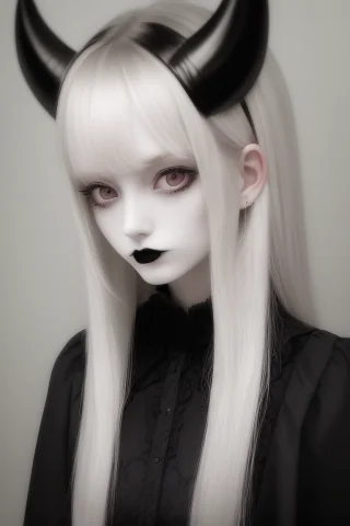Best Quality, Masterpiece, 1girl, Upper Body, Pale Skin, Got... — Stable Diffusion AI Prompt: best quality, masterpiece, 1girl, upper body, pale skin, goth, long hair, small...