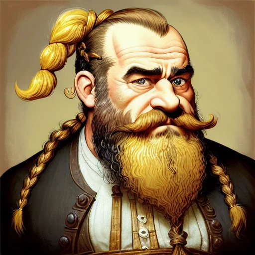 Closeup Portrait1.0 Of A Male Dwarf1.1 That Is Fond Of Drink...