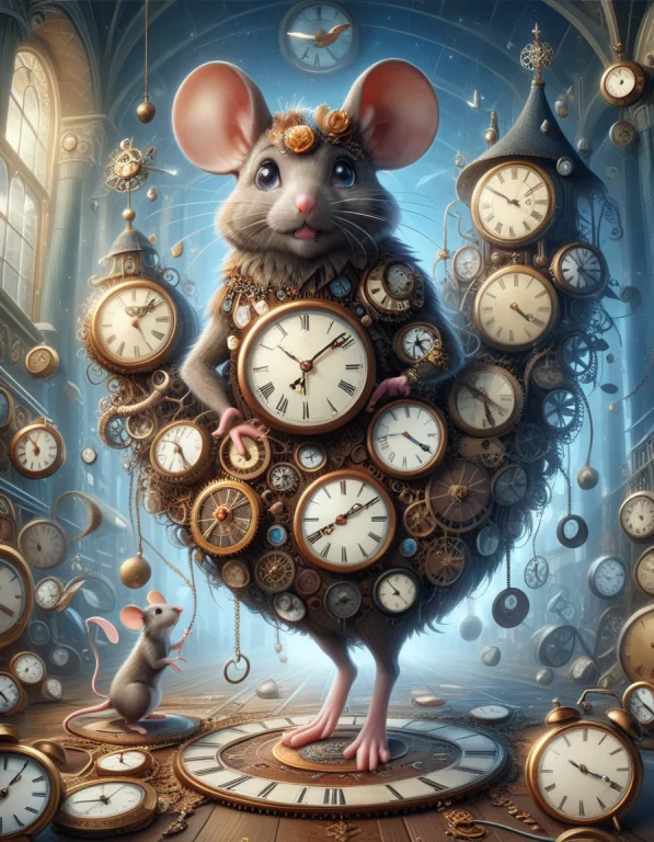 Hickory Dickory Dock. The Mouse Ran Up The Clock. The Clock...