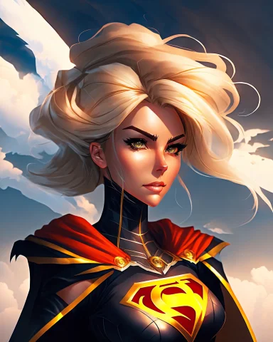 A Portrait Of A Woman, Hro, Epic, Full Body, Flying, Cape, C... — Stable Diffusion AI Prompt: a portrait of a woman, hro, epic, full body, flying, cape, clouds