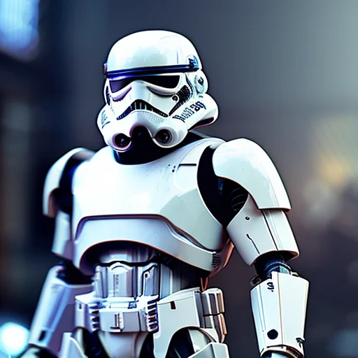 Fkingscifiv2, Long Shot Of A Guard Stormtrooper, Robotic, Me...