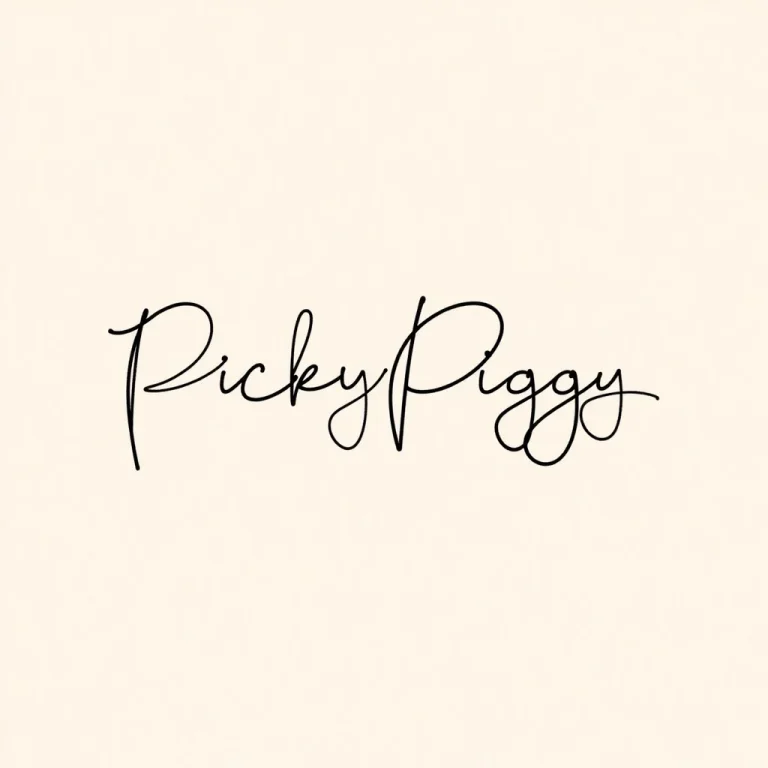 Handwritten Signature. Name Pickypiggy. The Signature Convey...