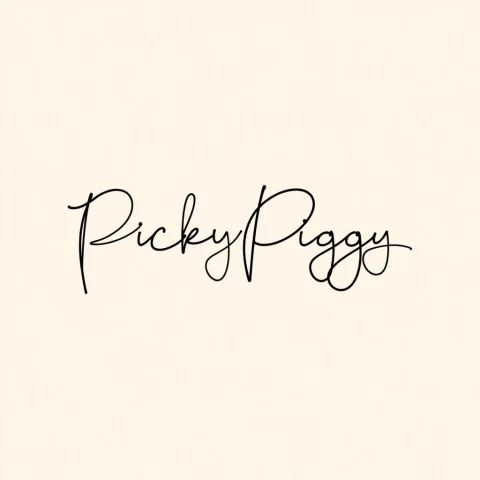 Handwritten Signature. Name Pickypiggy. The Signature Convey... — FLUX AI Prompt: Handwritten signature. Name: "PickyPiggy". The signature conveys pigs, food, hea...