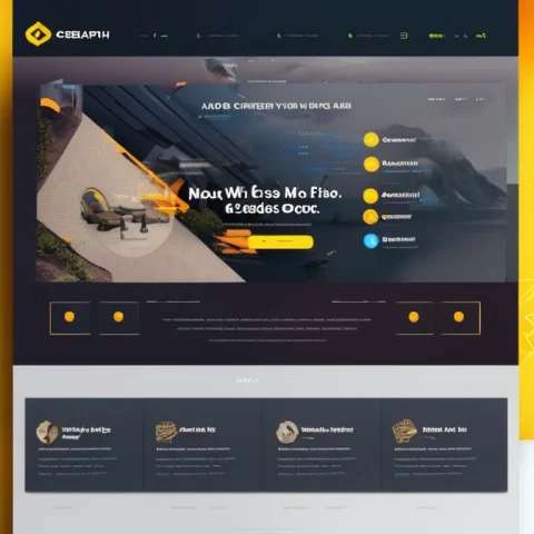 Webui Design Of A Landing Page For A Design Company Website,... — Stable Diffusion AI Prompt: WEBUI design of a landing page for a design company website, UI, UX, Sleek desig...