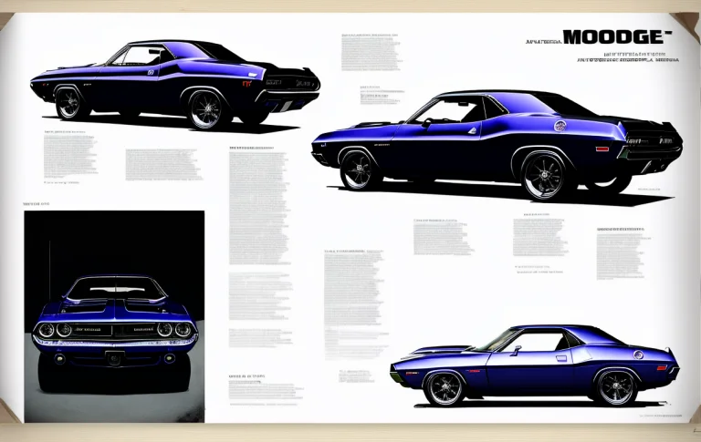 Encyclopedia Illustration Dodge Challenger Side View Constru...