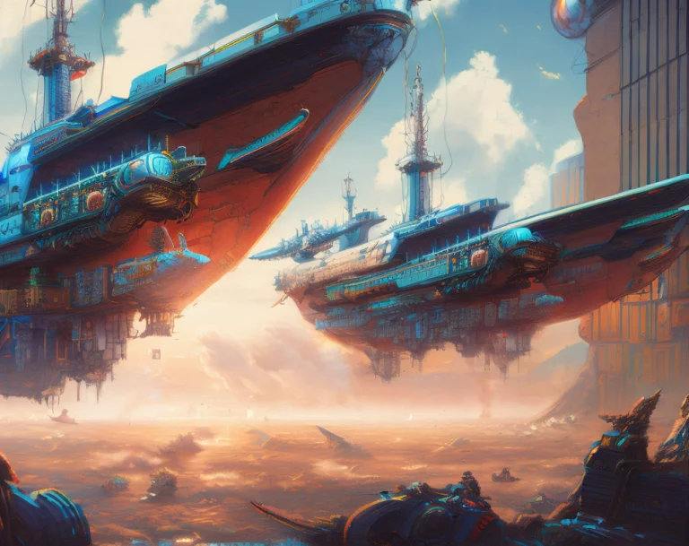 Jovianskyship1.8 Cyberangels1 By Airlock, Original, Masterpi...