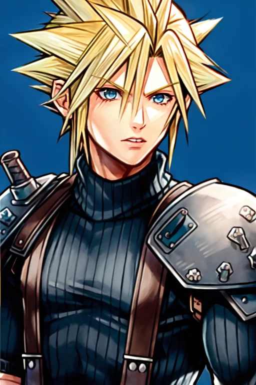 Nomura Tetsuya, 1boy, Blonde Hair, Cloud Strife, Dissidia Fi...