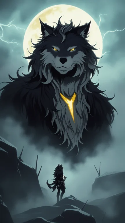 1980s Style, 80s Anime Style, Werewolf1.2, Snow, Snowing, Ic...