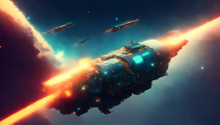 Photo, Scififantasy4 A Spaceship Lost In Deep Space, Fantasy...