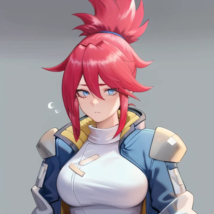 Masterpiece, High Quality, Detailed Eyes, Upper Body, Red Ha...