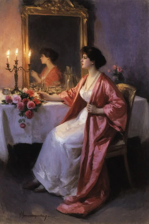 Korovin Style, Theatrical Dressing Room Scene, A 35-year-old...