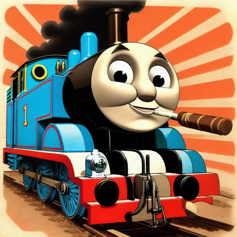 Lorathomasthetrainilorav10.7,thomas The Train, With A Big Jo...