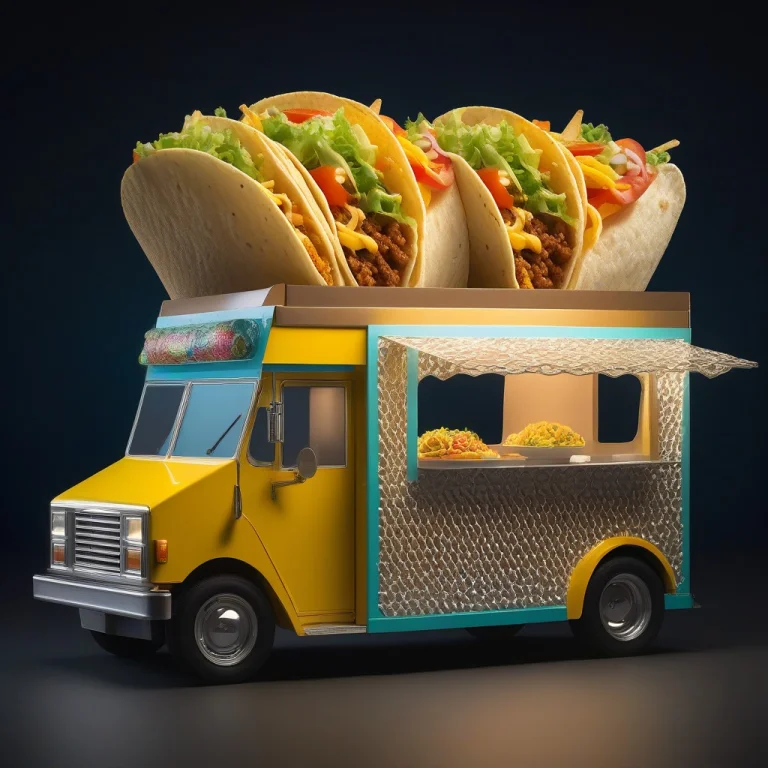 , A Food Truck Selling Tacos, Reimagined In The Gyroid Latti...