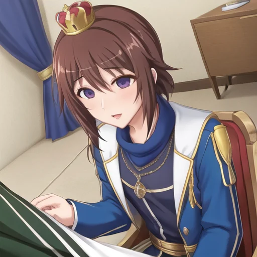 1boy, Masterpiece, Best Quality, A Charming Prince, Crown, R...