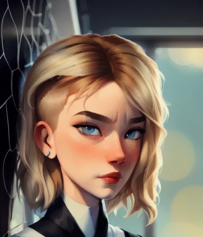 Loragwenstacyv1.10.8, Masterpiece, Cinematic Lighting, A Clo... — Stable Diffusion AI Prompt: , ((masterpiece)), (cinematic lighting), a close-up, beautiful stylized illustra...
